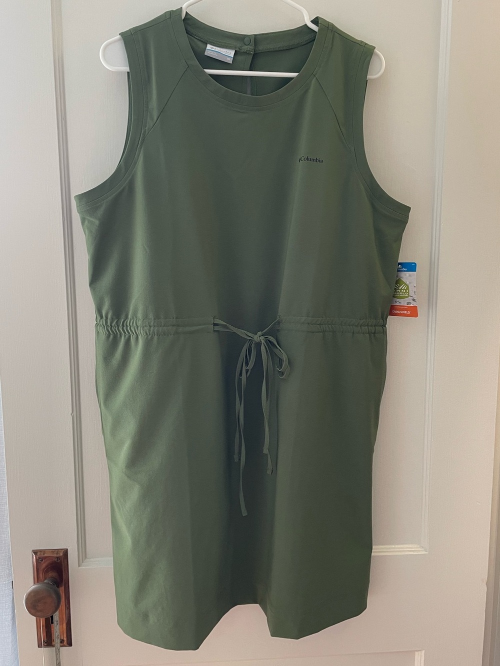 Columbia Olive Green Sleeveless Casual Dress